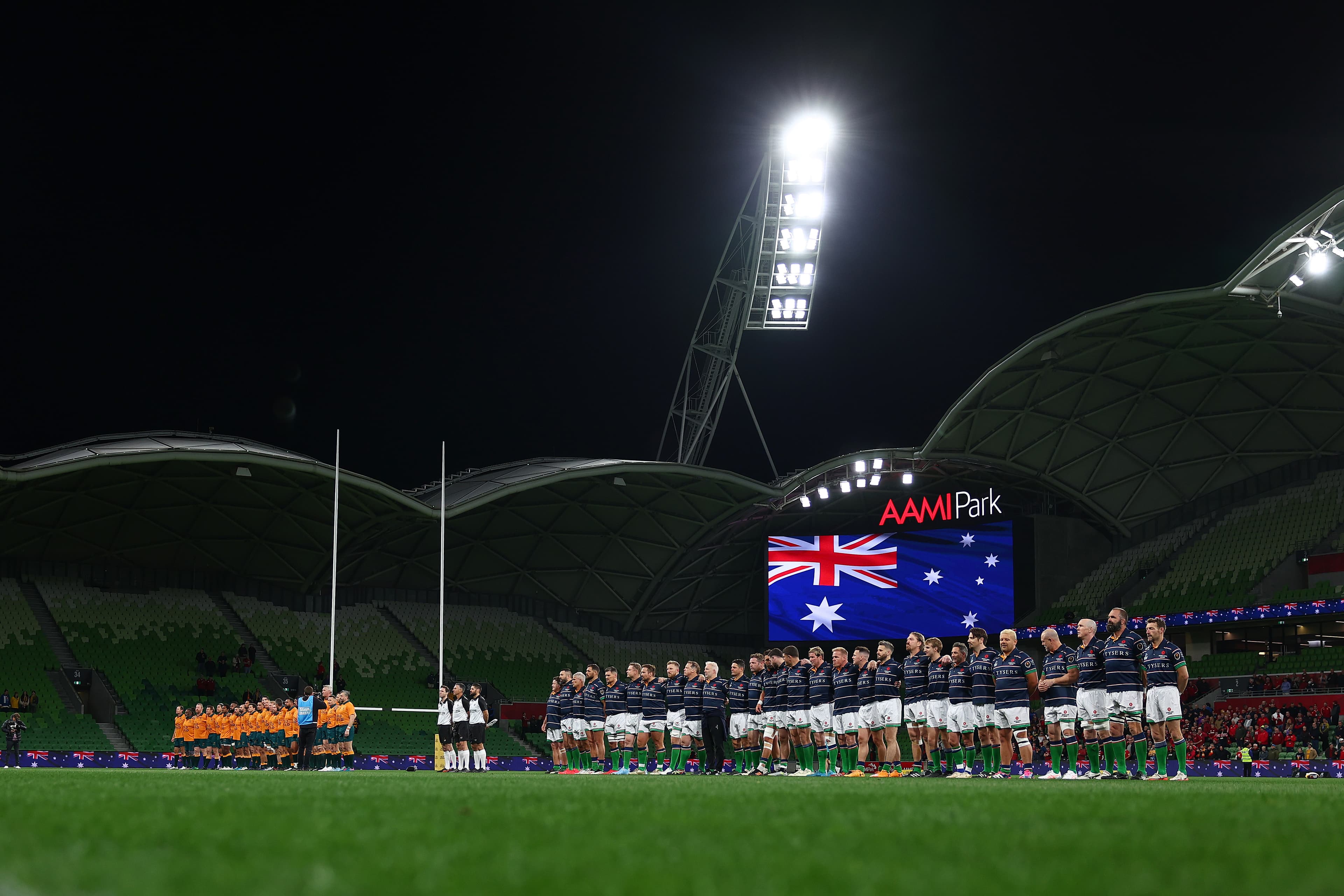 British & Irish Legends lineup at AAMI Park, Melbourne